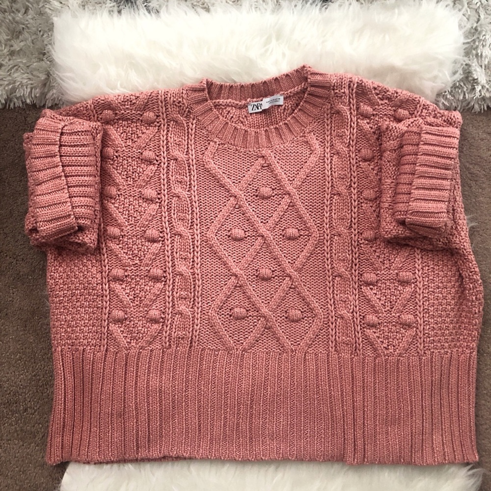 [Like New] Zara oversized cable knit sweater
